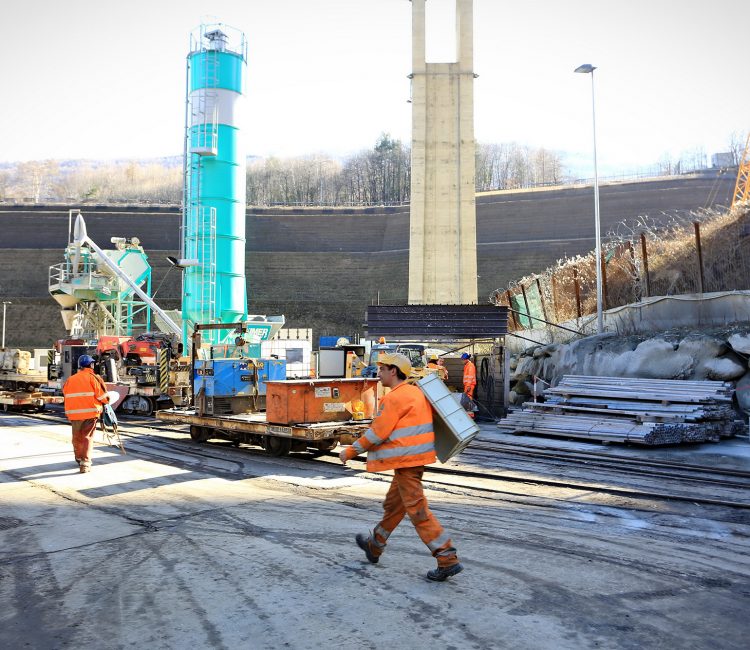 Chiomonte 15/02/2017: cantiere del tunnel geognostico della Maddalena                         fotografia di Michele