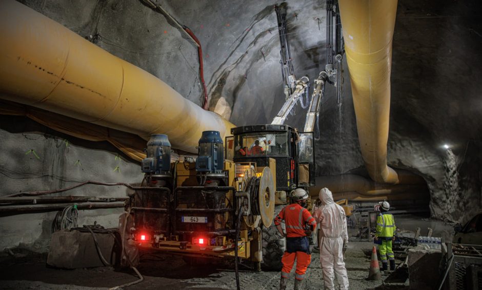 cantiere sotterraneo della Torino-Lione