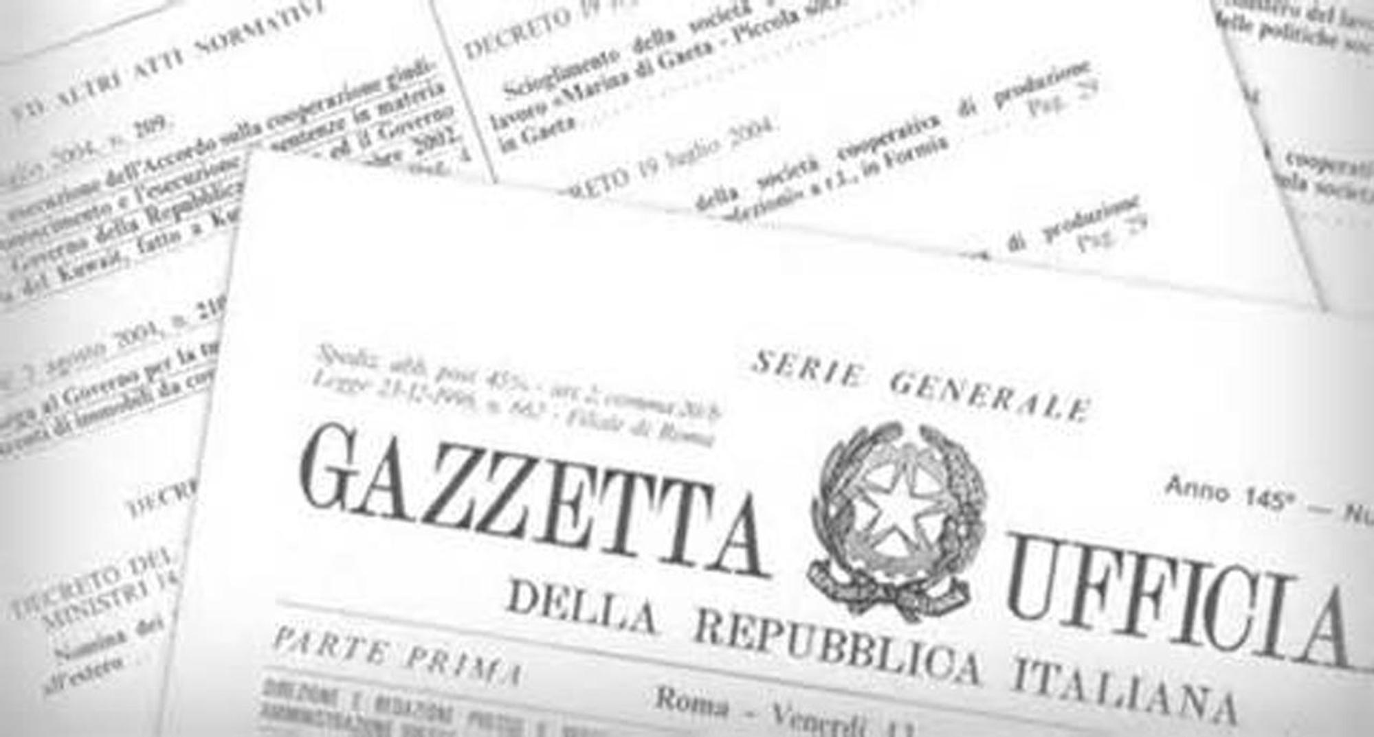 Entra in vigore la legge italiana di ratifica