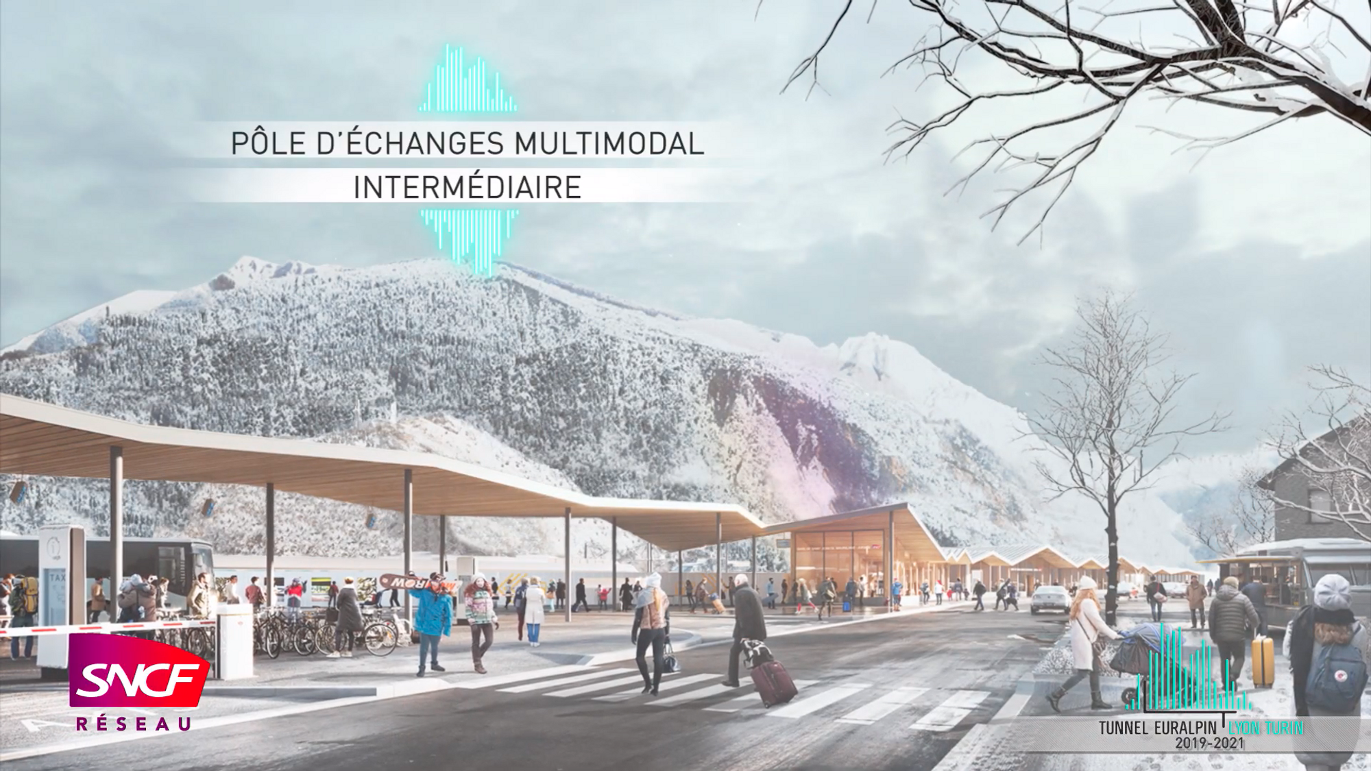 Verso la stazione intermodale di Saint-Jean-de-Maurienne