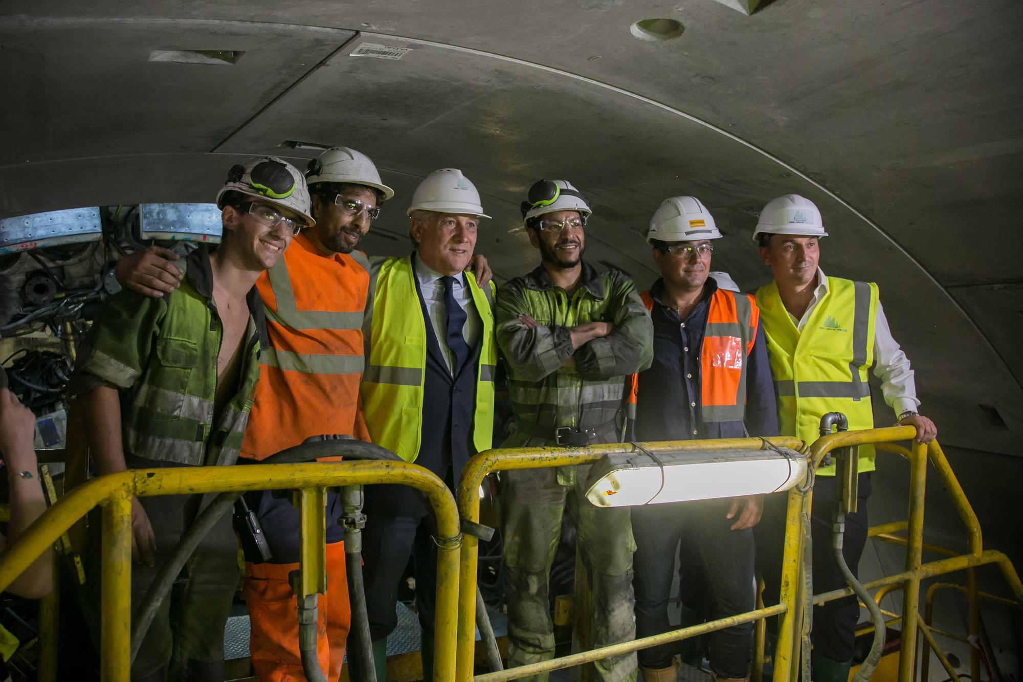 Antonio Tajani visita i cantieri della Torino-Lione