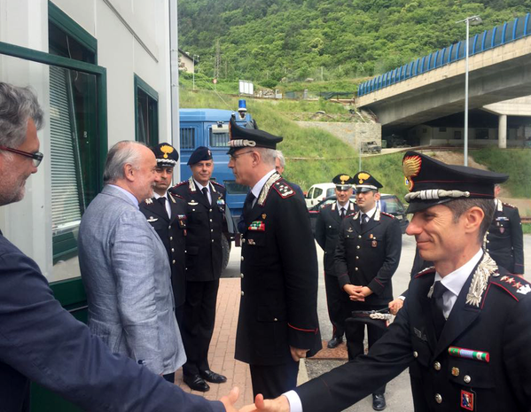 Il Generale Giovanni Nistri in visita a Chiomonte