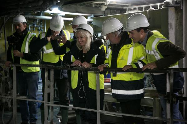 Iveta Radicová in visita per la prima volta ai cantieri della Torino-Lione