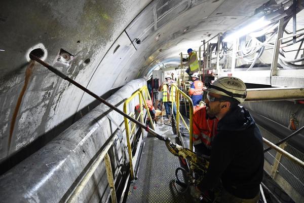 Descrizione del superamento da parte della TBM “Federica” di un incidente geologico al cantiere di Saint-Martin-la-Porte