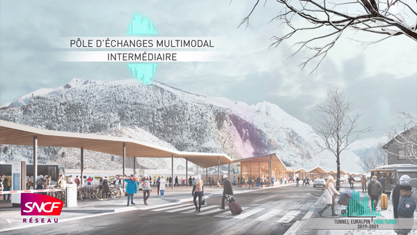 Verso la stazione intermodale di Saint-Jean-de-Maurienne