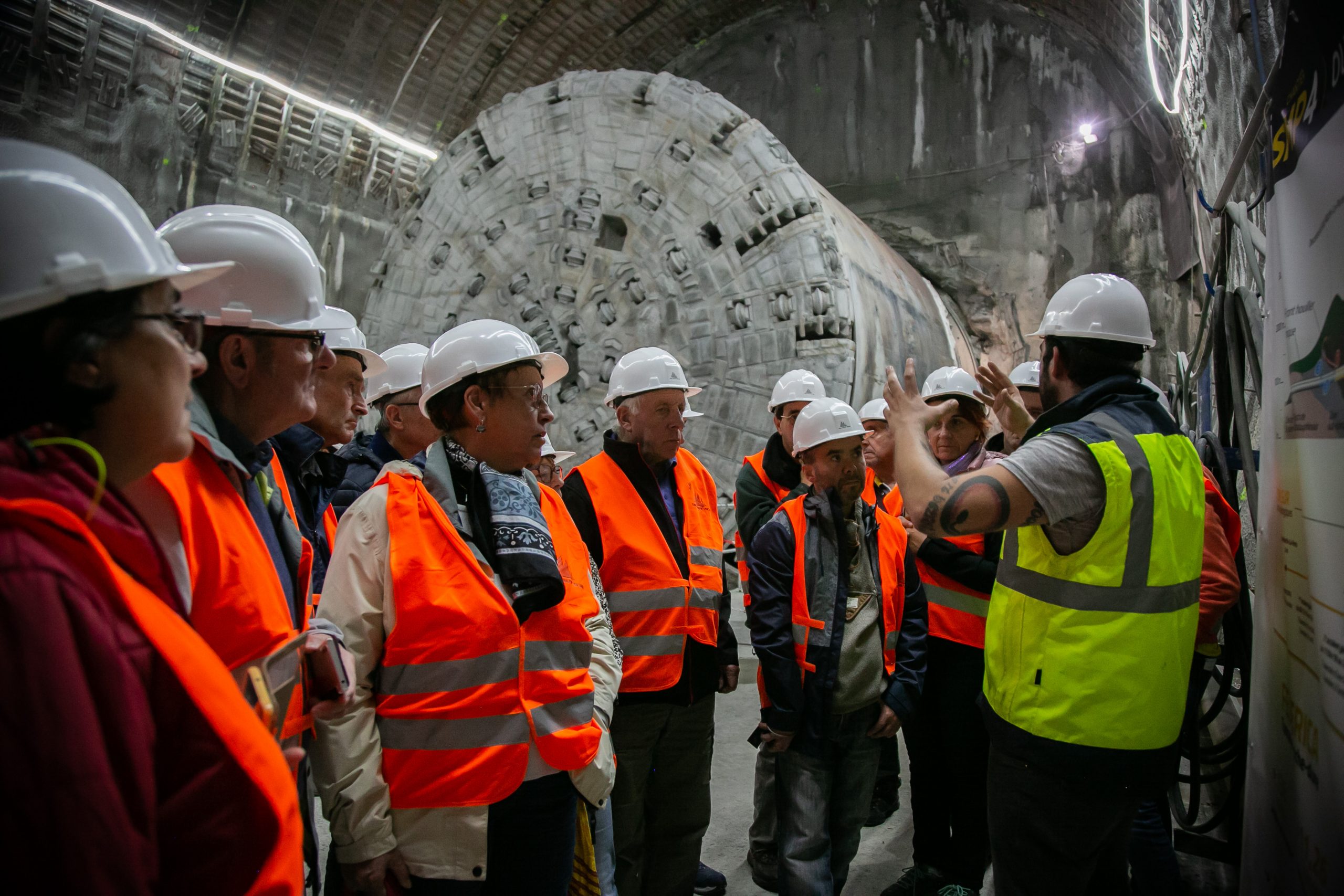 TELT - Visite tunnelier Federica