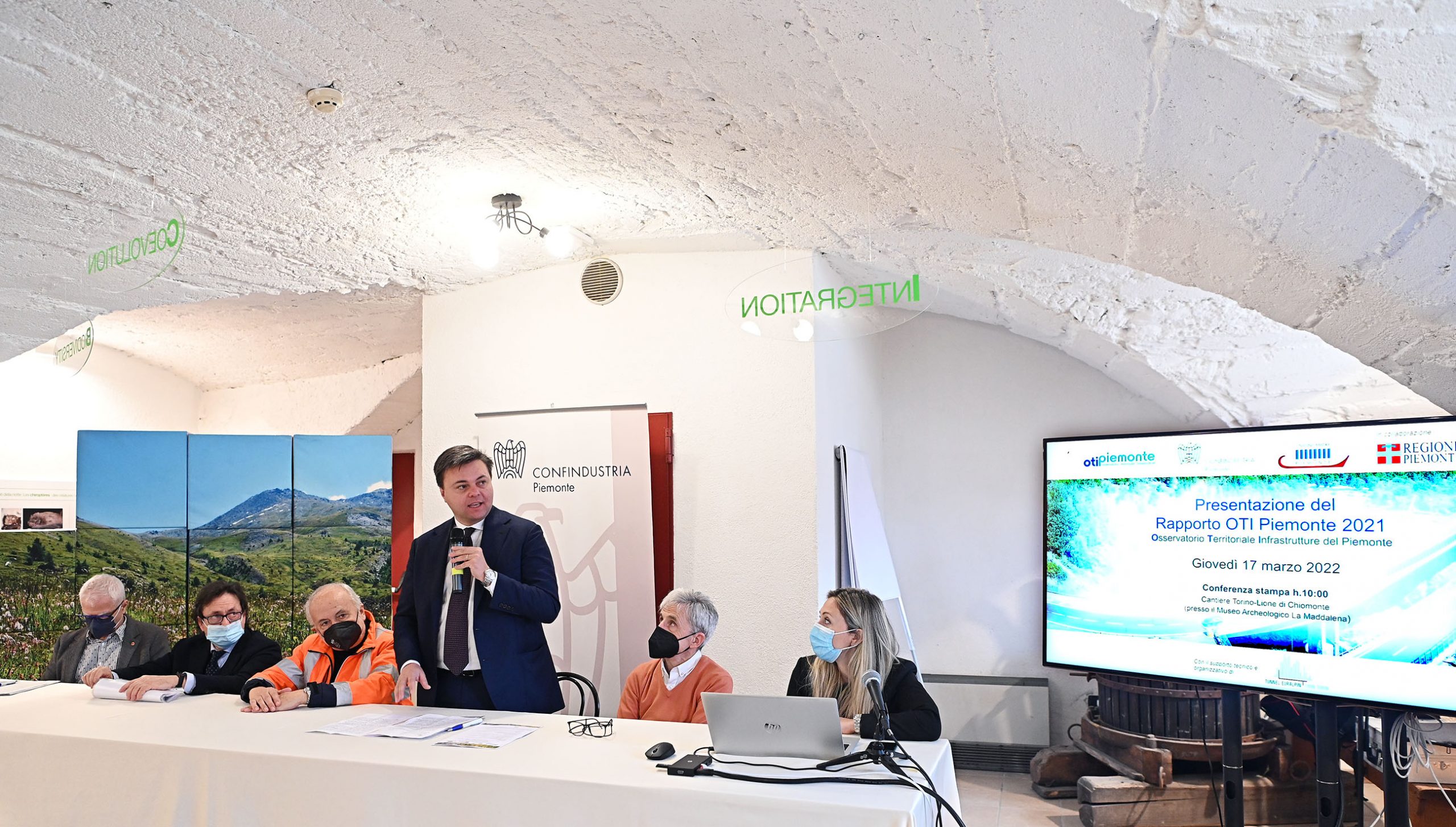 Presentazione rapporto OTI Piemonte 2021 presso museo archeologico la Maddalena e visita cantiere TAV di chiomonte