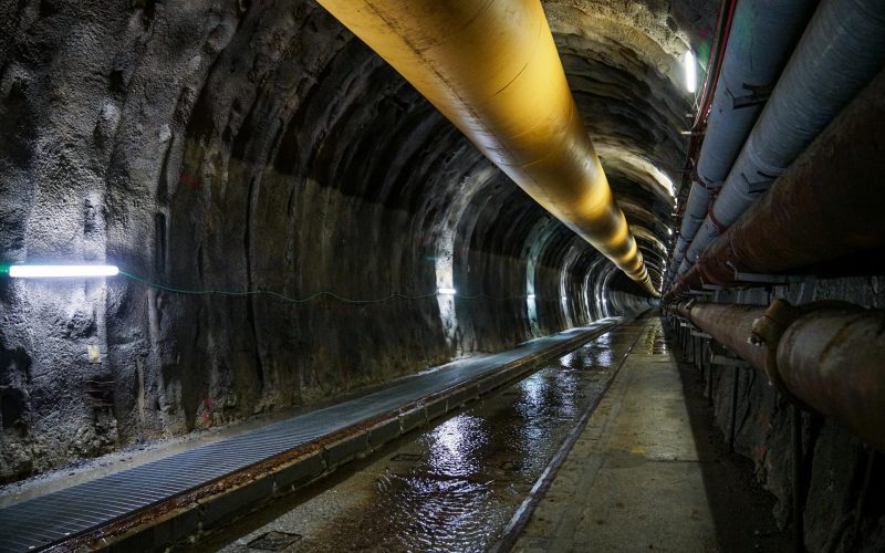 Piedmont Governor Cirio visits the Turin-Lyon TAV construction site The construction site of the Turin-Lyon high speed rail line (Tav), Val di Susa Torino 09 agosto 2019 ANSA/TINO ROMANO